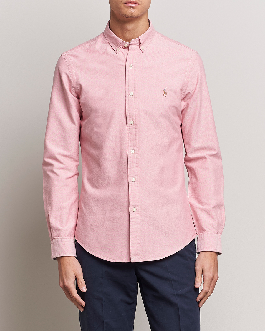 Heren | Overhemden | Polo Ralph Lauren | Slim Fit Oxford Button Down Shirt Sunrise Red