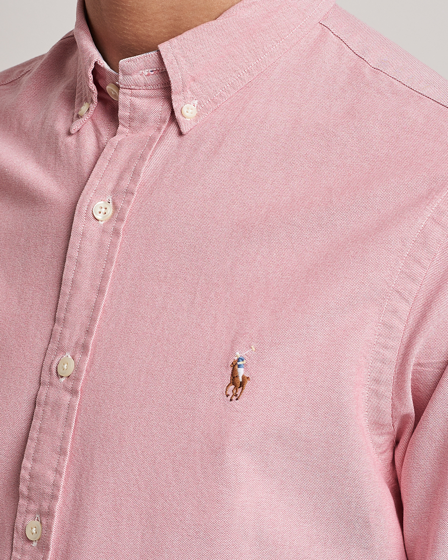 Heren | Overhemden | Polo Ralph Lauren | Slim Fit Oxford Button Down Shirt Sunrise Red