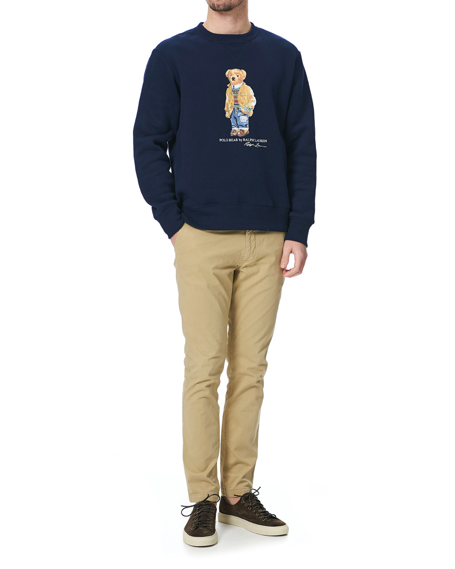 Homme | Pulls Et Tricots | Polo Ralph Lauren | Printed Ivy Bear Fleece Sweatshirt Cruise Navy