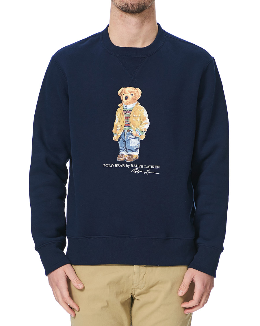 Homme | Pulls Et Tricots | Polo Ralph Lauren | Printed Ivy Bear Fleece Sweatshirt Cruise Navy