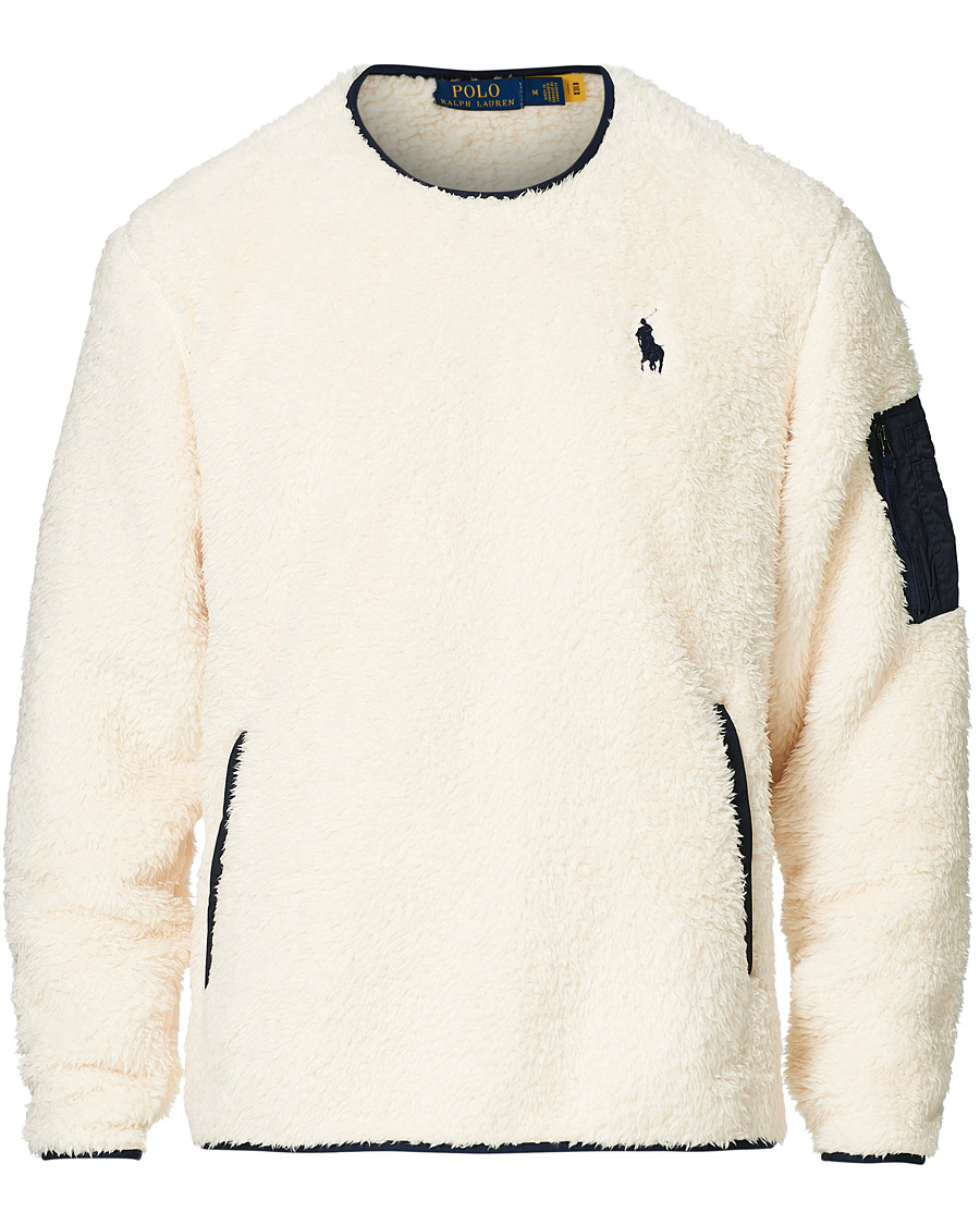 Homme | Pulls Et Tricots | Polo Ralph Lauren | Curly Sherpa Sweater Winter Cream
