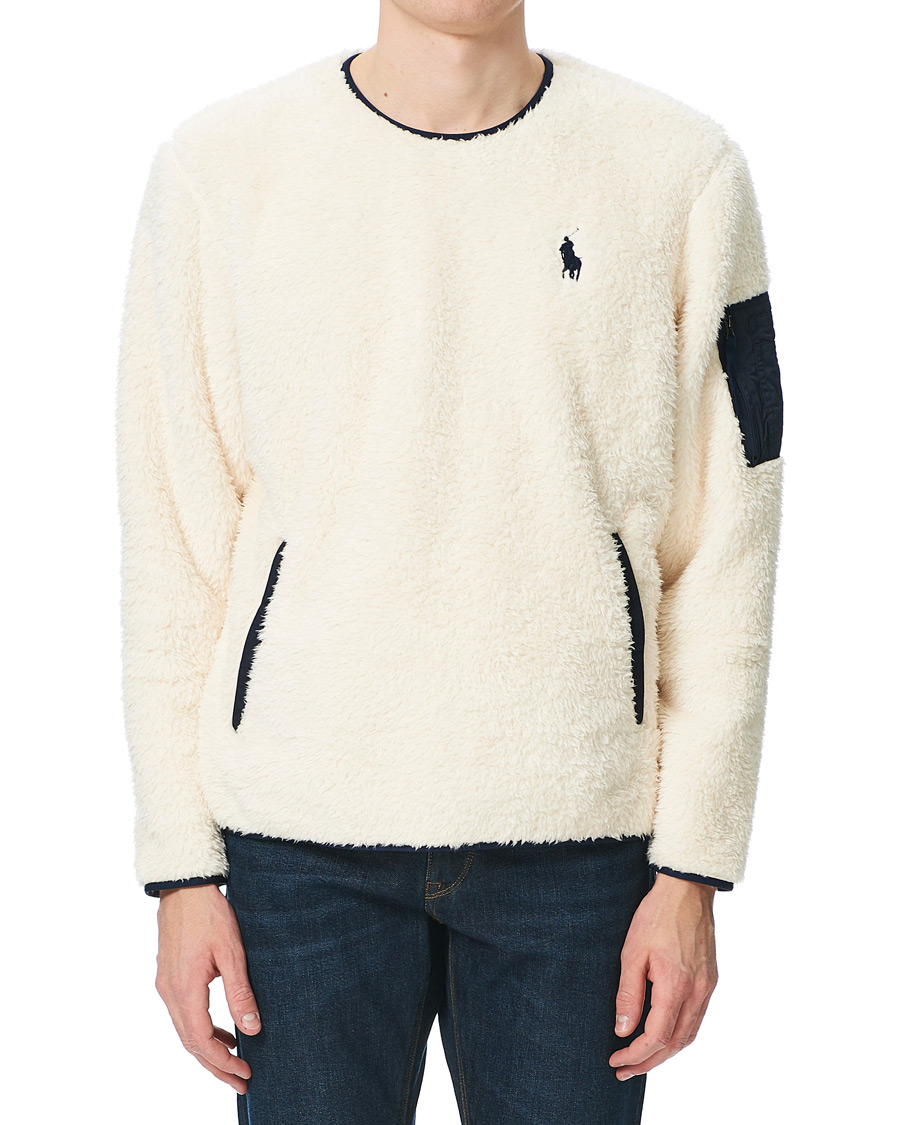 Homme | Pulls Et Tricots | Polo Ralph Lauren | Curly Sherpa Sweater Winter Cream