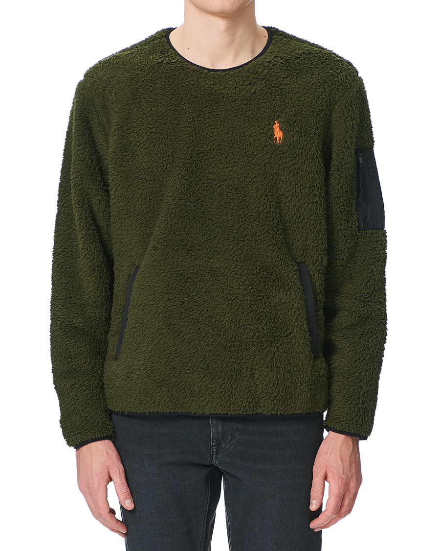 Homme | Pulls Et Tricots | Polo Ralph Lauren | Curly Sherpa Sweater Company Olive