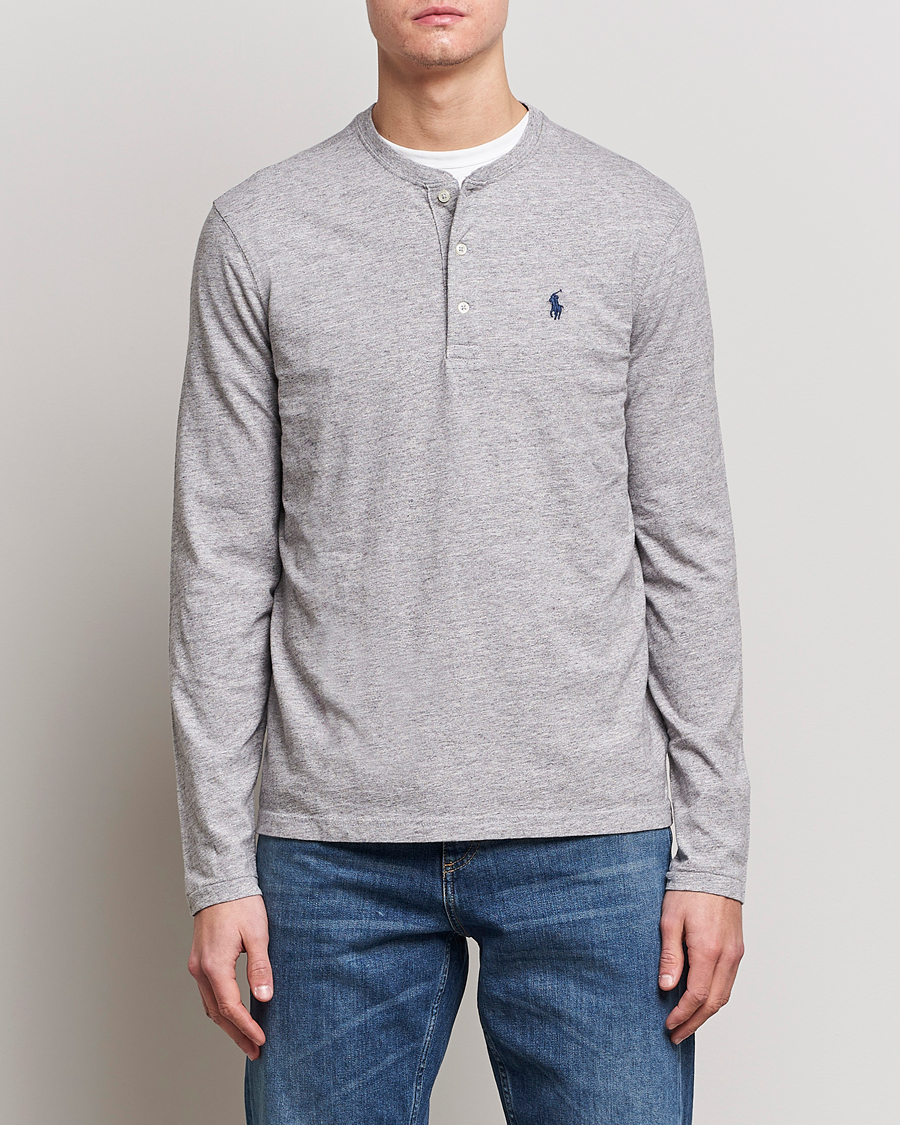 Homme | Pulls Et Tricots | Polo Ralph Lauren | Slub Jersey Henley Dark Vintage Heather