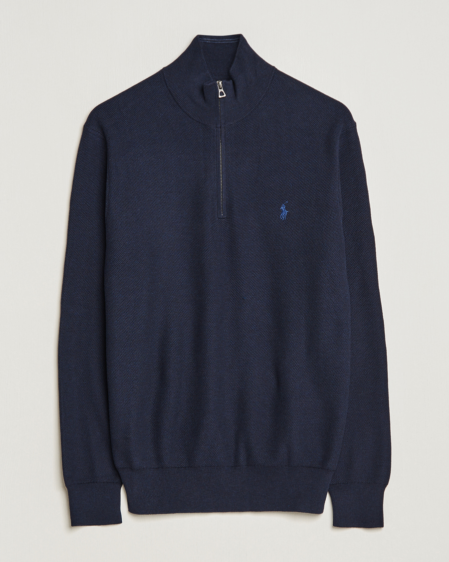 Homme | Pulls Et Tricots | Polo Ralph Lauren | Textured Half-Zip Navy Heather