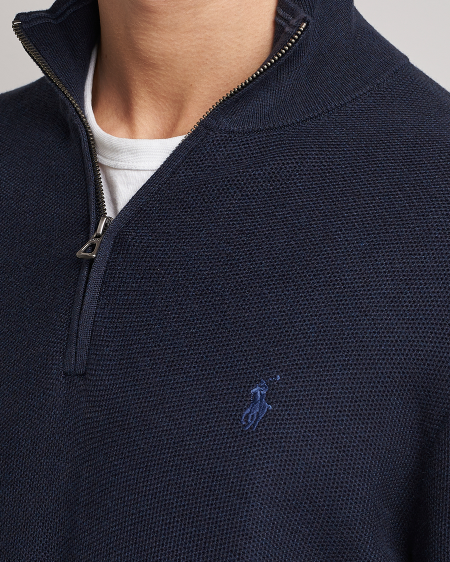 Homme | Pulls Et Tricots | Polo Ralph Lauren | Textured Half-Zip Navy Heather