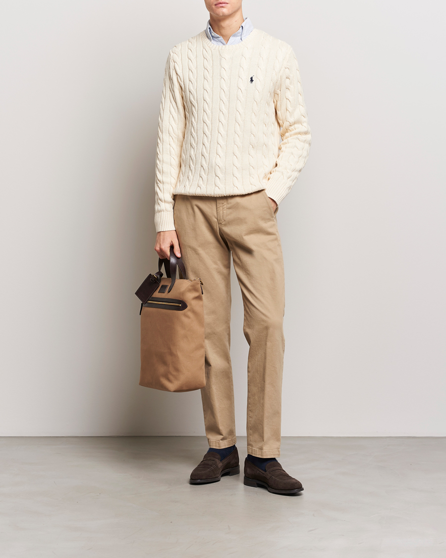 Homme | Pulls Et Tricots | Polo Ralph Lauren | Cotton Cable Pullover Andover Cream