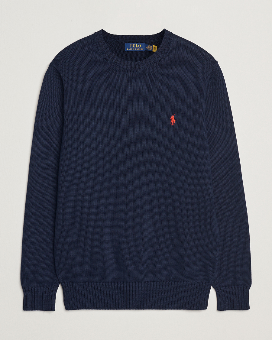 Homme | Pulls Et Tricots | Polo Ralph Lauren | Cotton Crew Neck Sweater Hunter Navy