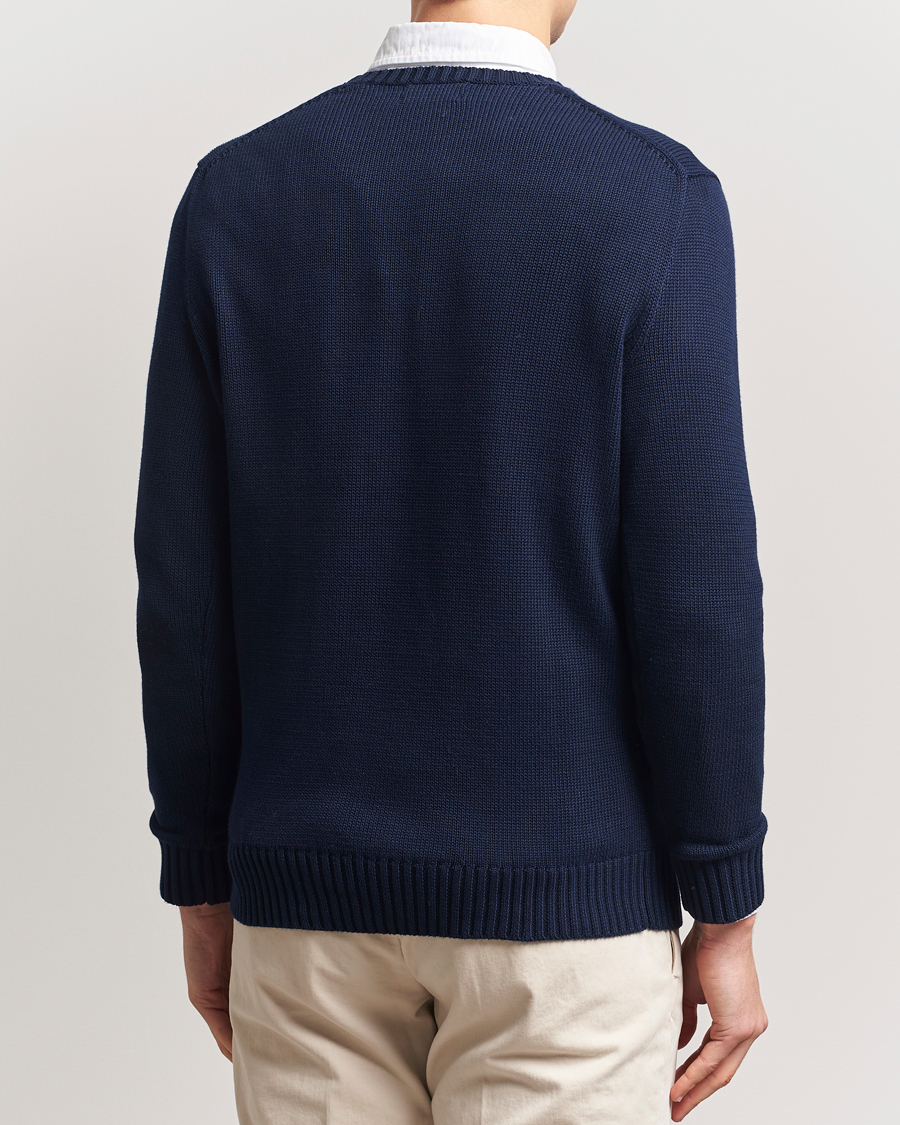 Homme | Pulls Et Tricots | Polo Ralph Lauren | Cotton Crew Neck Sweater Hunter Navy