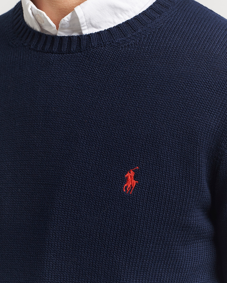 Homme | Pulls Et Tricots | Polo Ralph Lauren | Cotton Crew Neck Sweater Hunter Navy