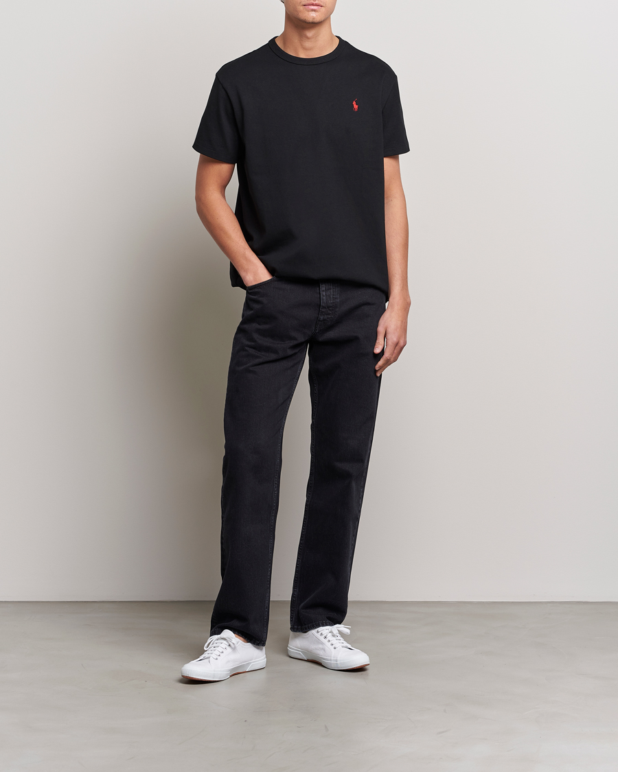 Heren | T-shirts | Polo Ralph Lauren | Heavyweight Crew Neck T-Shirt Black