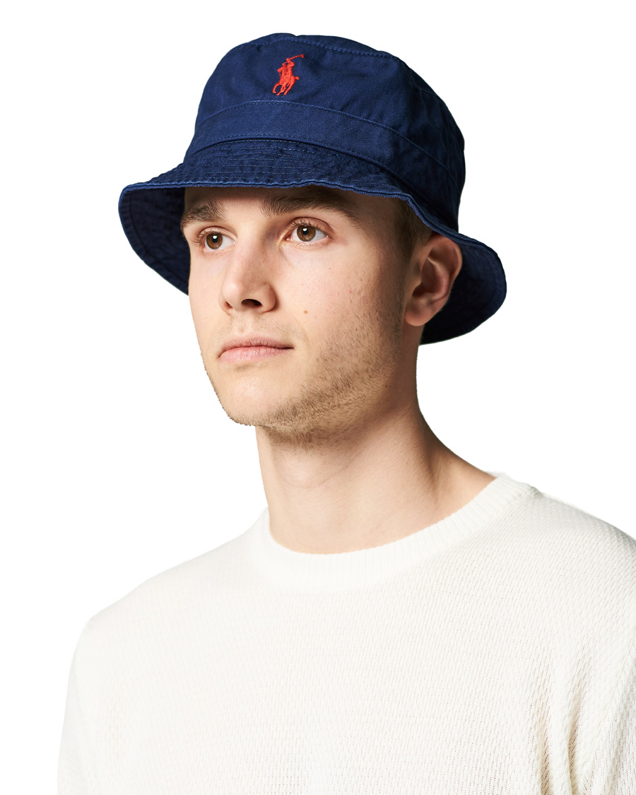 Homme | Polo Ralph Lauren Bucket Hat Navy | Polo Ralph Lauren | Bucket Hat Navy