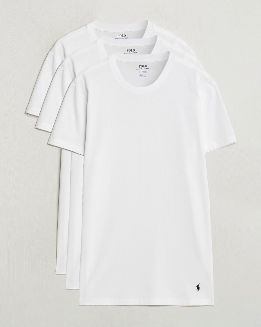 Homme | T-shirts | Polo Ralph Lauren | 3-Pack Crew Neck T-shirt White