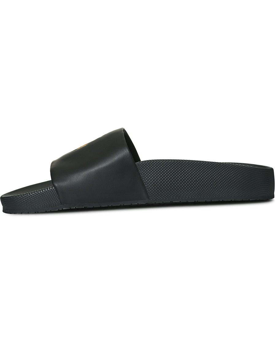 Heren | Polo Ralph Lauren Cayson Slides Black/Gold | Polo Ralph Lauren | Cayson Slides Black/Gold