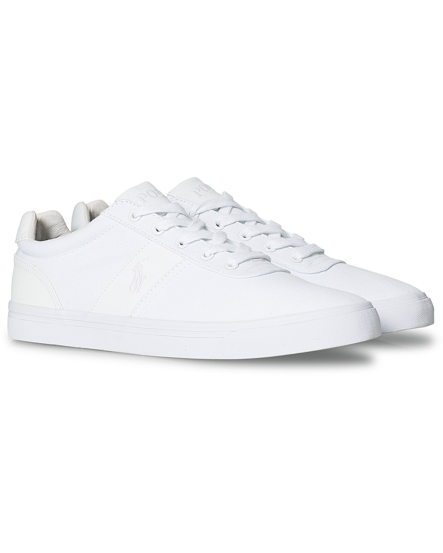 Homme | Polo Ralph Lauren Hanford Canvas Sneaker Pure White | Polo Ralph Lauren | Hanford Canvas Sneaker Pure White