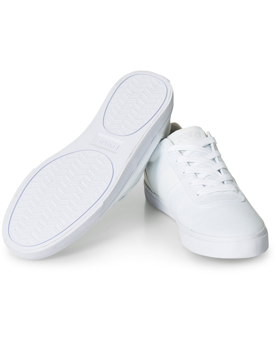 Homme | Polo Ralph Lauren Hanford Canvas Sneaker Pure White | Polo Ralph Lauren | Hanford Canvas Sneaker Pure White