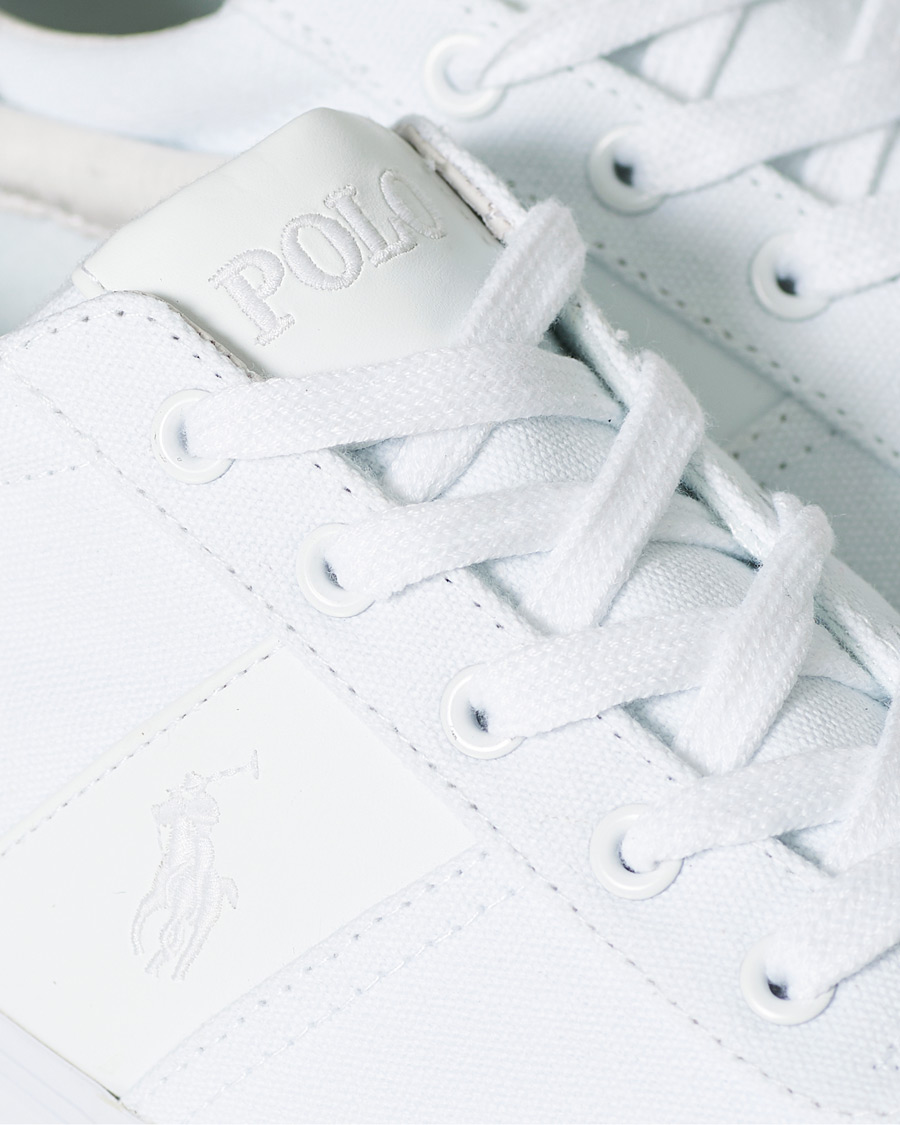Homme | Polo Ralph Lauren Hanford Canvas Sneaker Pure White | Polo Ralph Lauren | Hanford Canvas Sneaker Pure White