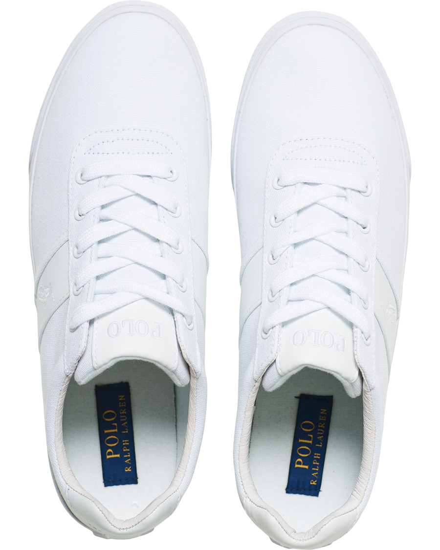 Homme | Polo Ralph Lauren Hanford Canvas Sneaker Pure White | Polo Ralph Lauren | Hanford Canvas Sneaker Pure White