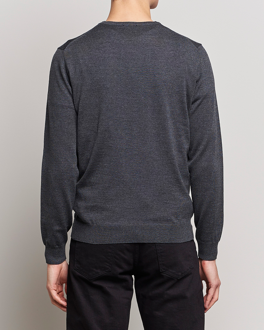 Heren | Truien | Stenströms | Merino Crew Neck Anthracite