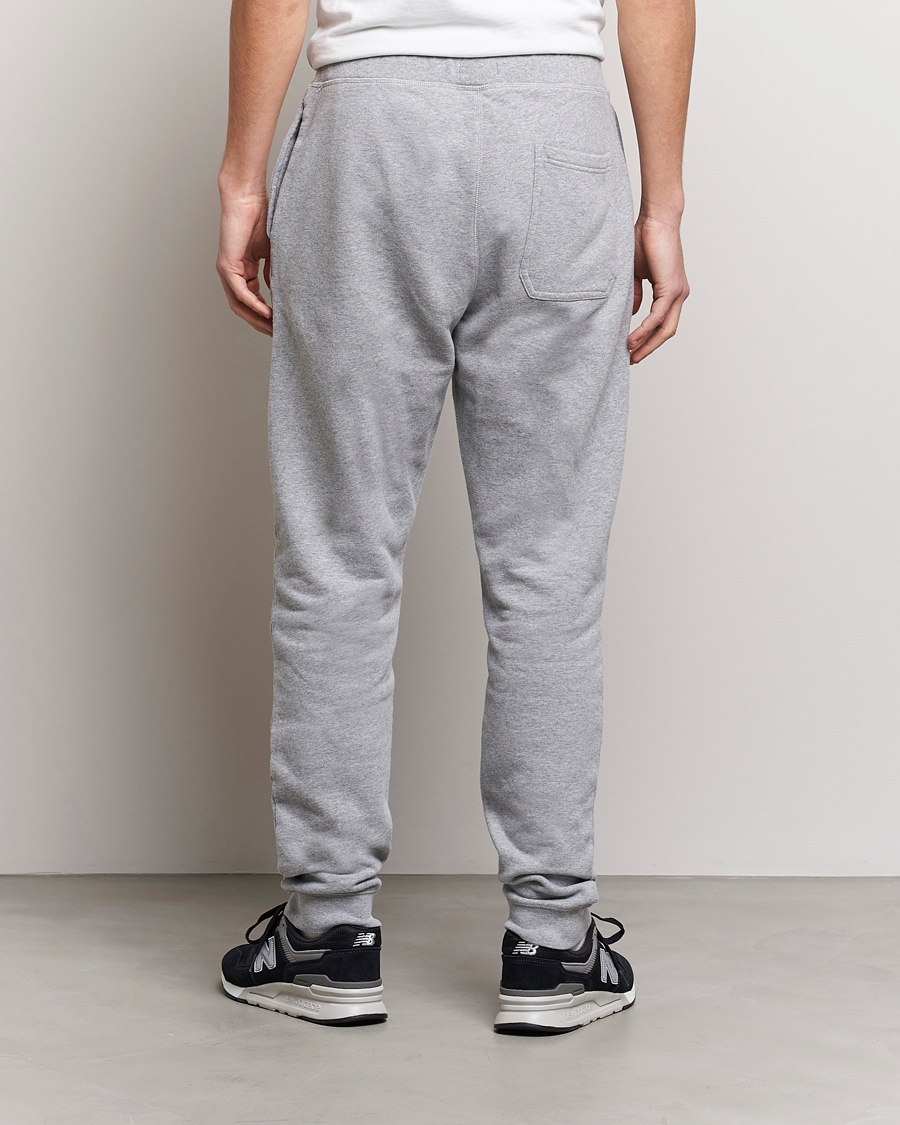 Heren | Broeken | Sunspel | Cotton Loopback Track Pants Grey Melange