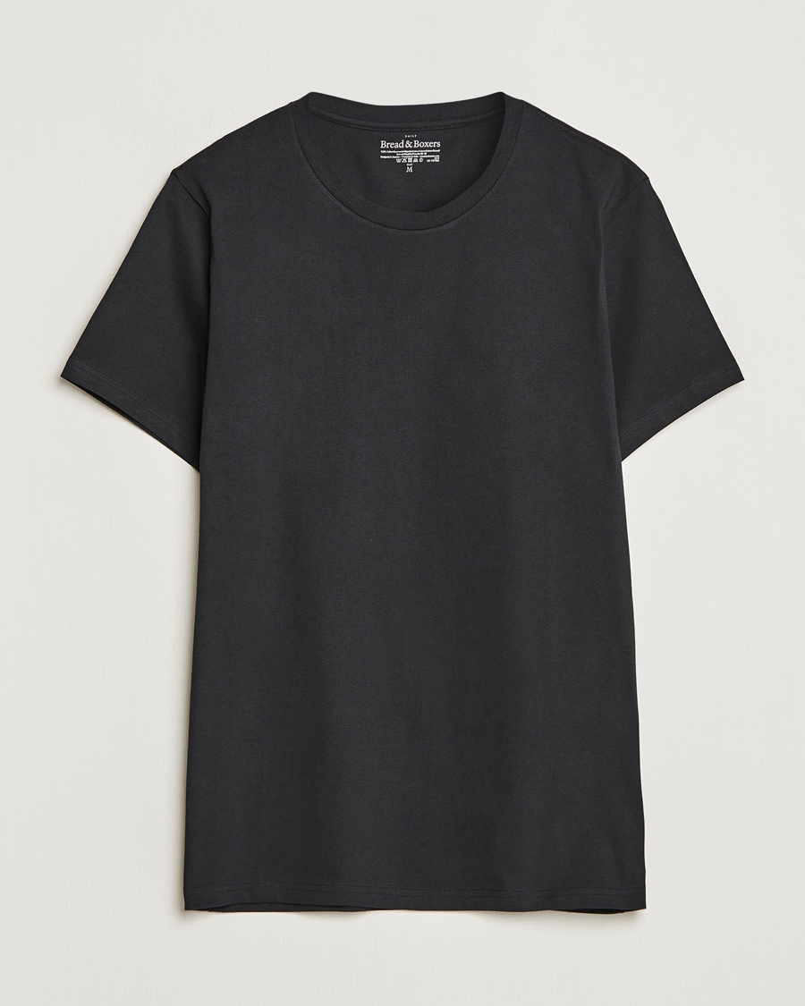 Homme | T-shirts | Bread & Boxers | Crew Neck Regular T-Shirt Black