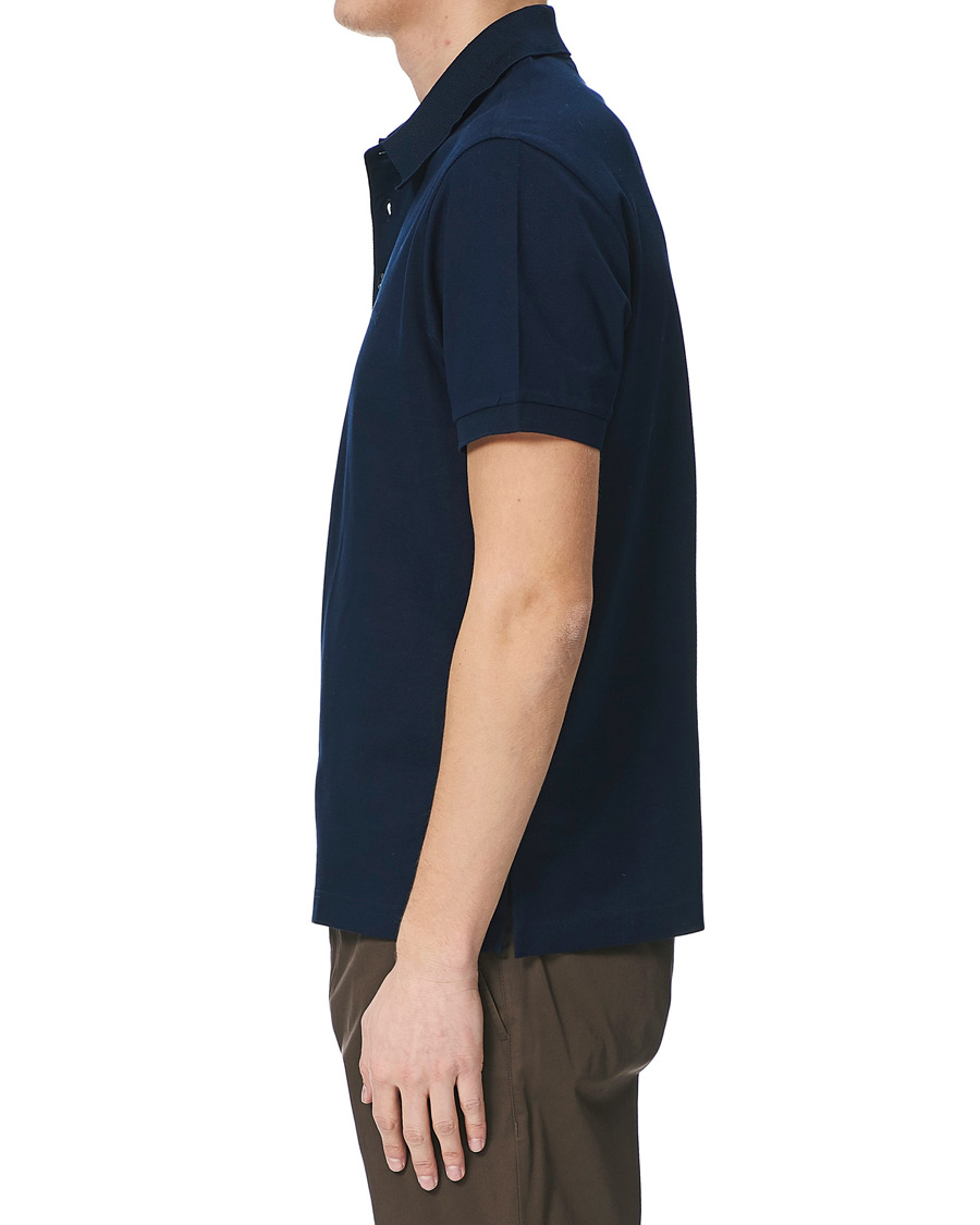 Homme | Polos | Brioni | Contrast Placket Polo Piquet Navy