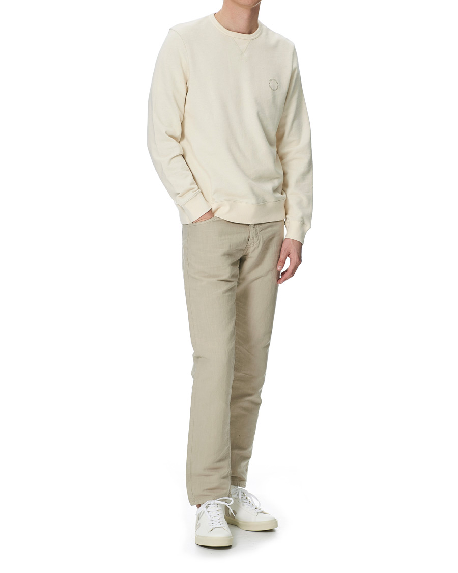 Homme | Pantalons | C.O.F. Studio | M5 Straight Panama Trousers Kitt