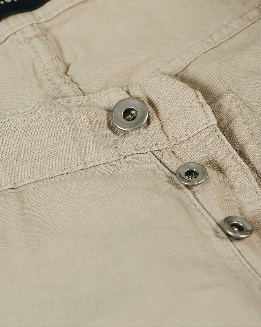 Homme | Pantalons | C.O.F. Studio | M5 Straight Panama Trousers Kitt