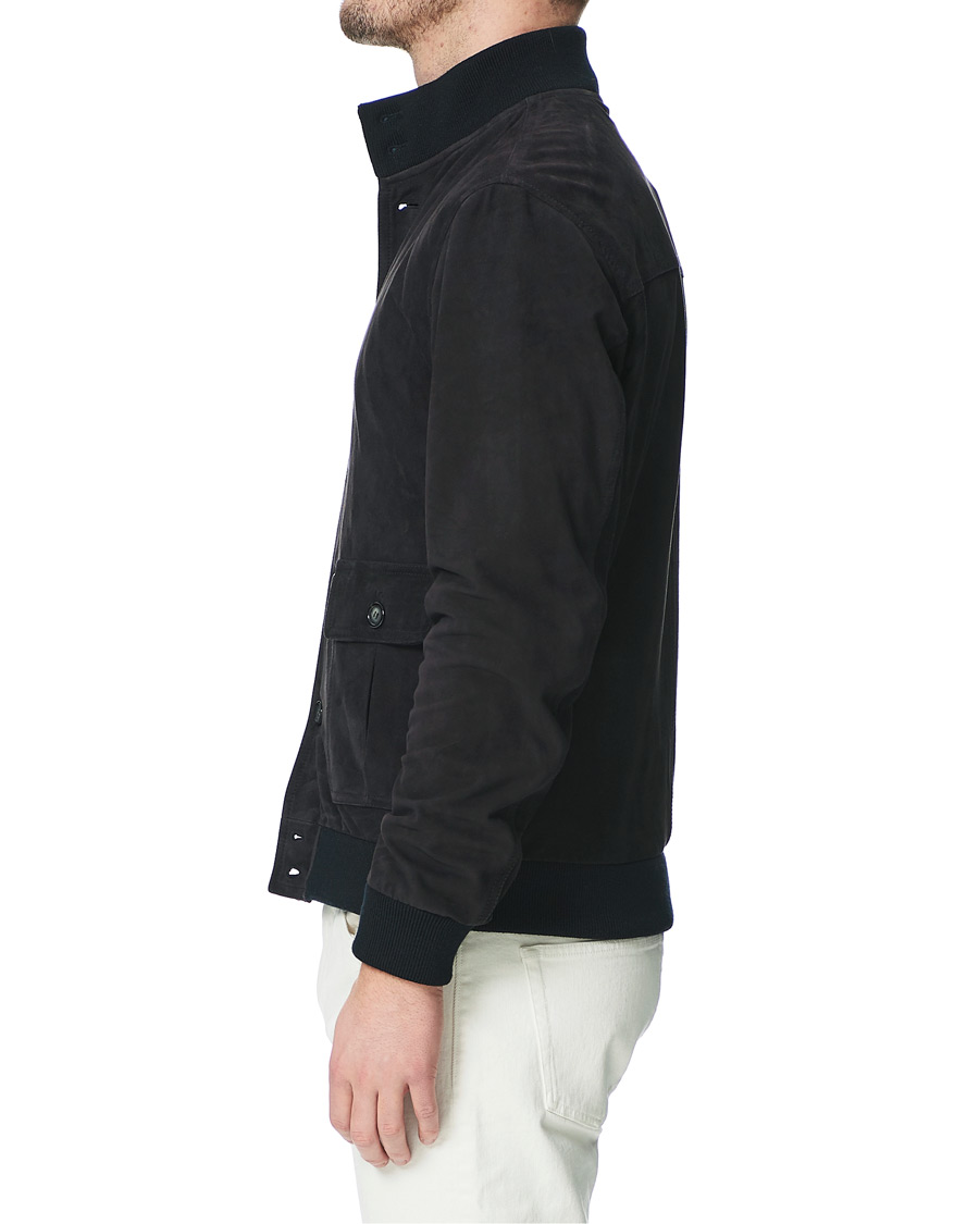Homme | Manteaux Et Vestes | Valstar | Valstarino Suede Jacket Navy