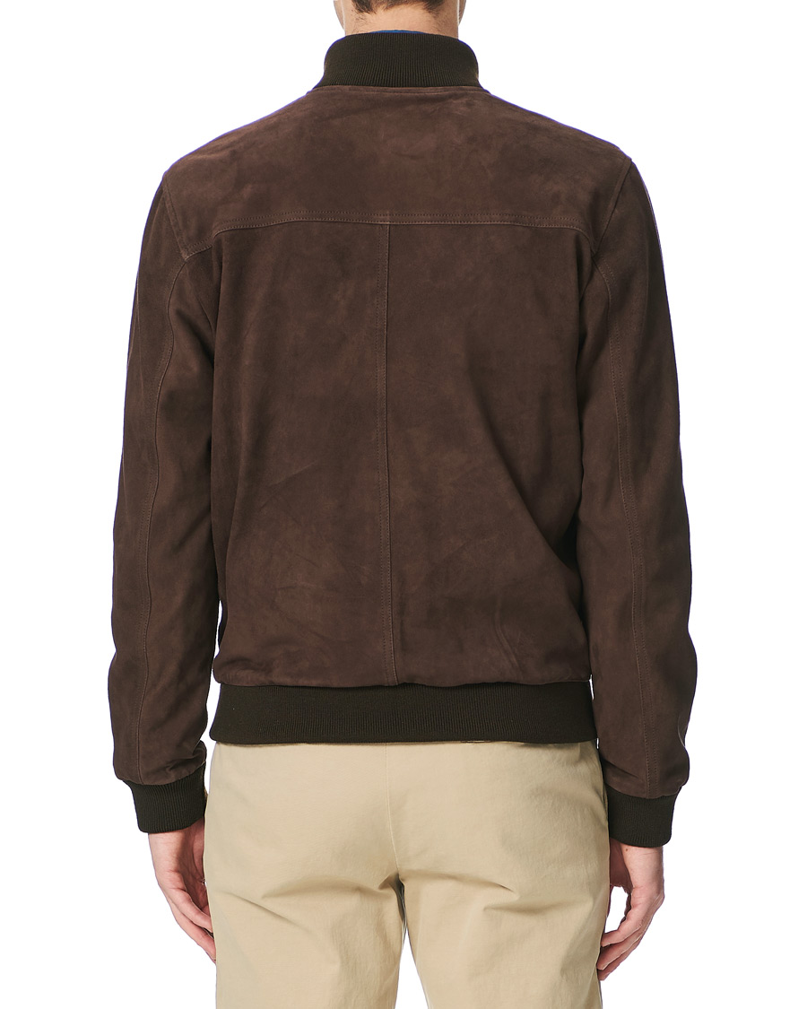 Homme | Manteaux Et Vestes | Valstar | Valstarino Suede Jacket Dark Brown