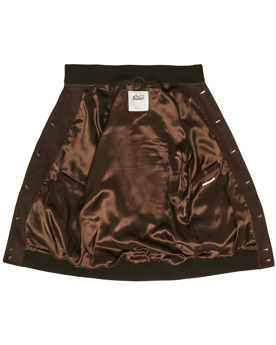 Homme | Manteaux Et Vestes | Valstar | Valstarino Suede Jacket Dark Brown