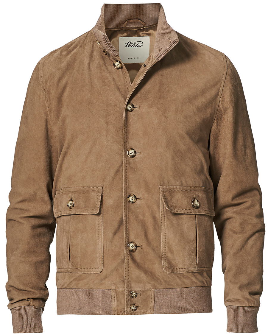 Homme | Manteaux Et Vestes | Valstar | Valstarino Suede Jacket Beige
