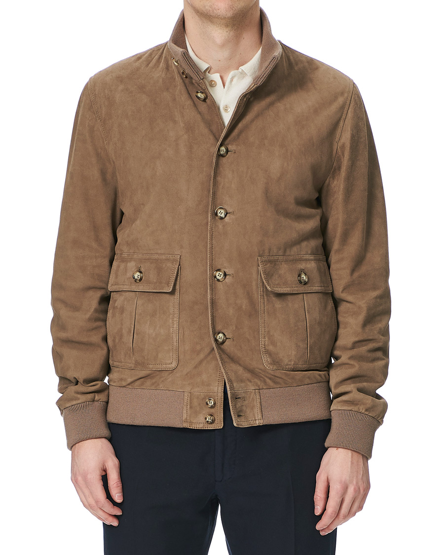 Homme | Manteaux Et Vestes | Valstar | Valstarino Suede Jacket Beige