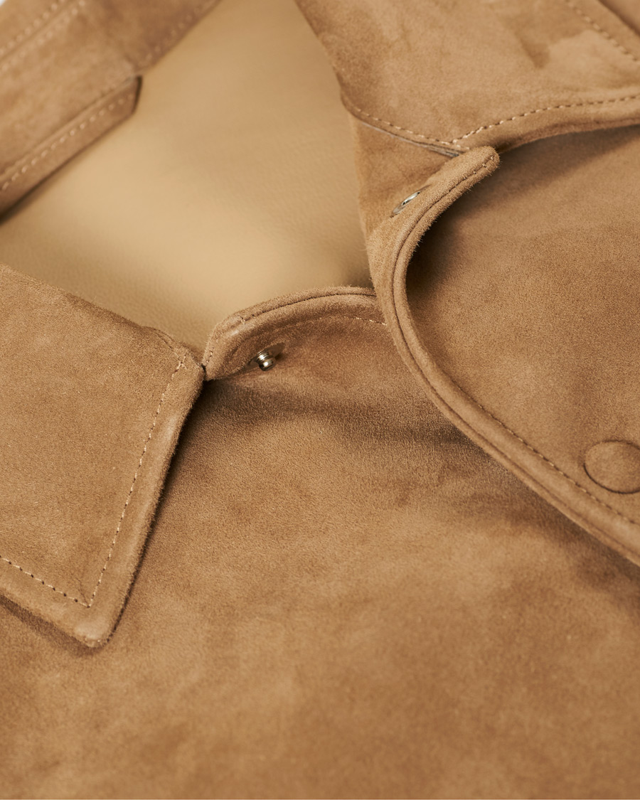 Homme | Manteaux Et Vestes | Valstar | Soft Suede Shirt Jacket Beige