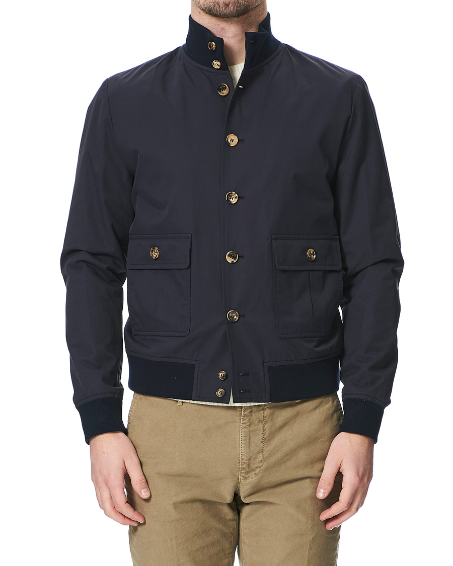 Homme | Manteaux Et Vestes | Valstar | Valstarino Water Repellent Cotton Jacket Navy