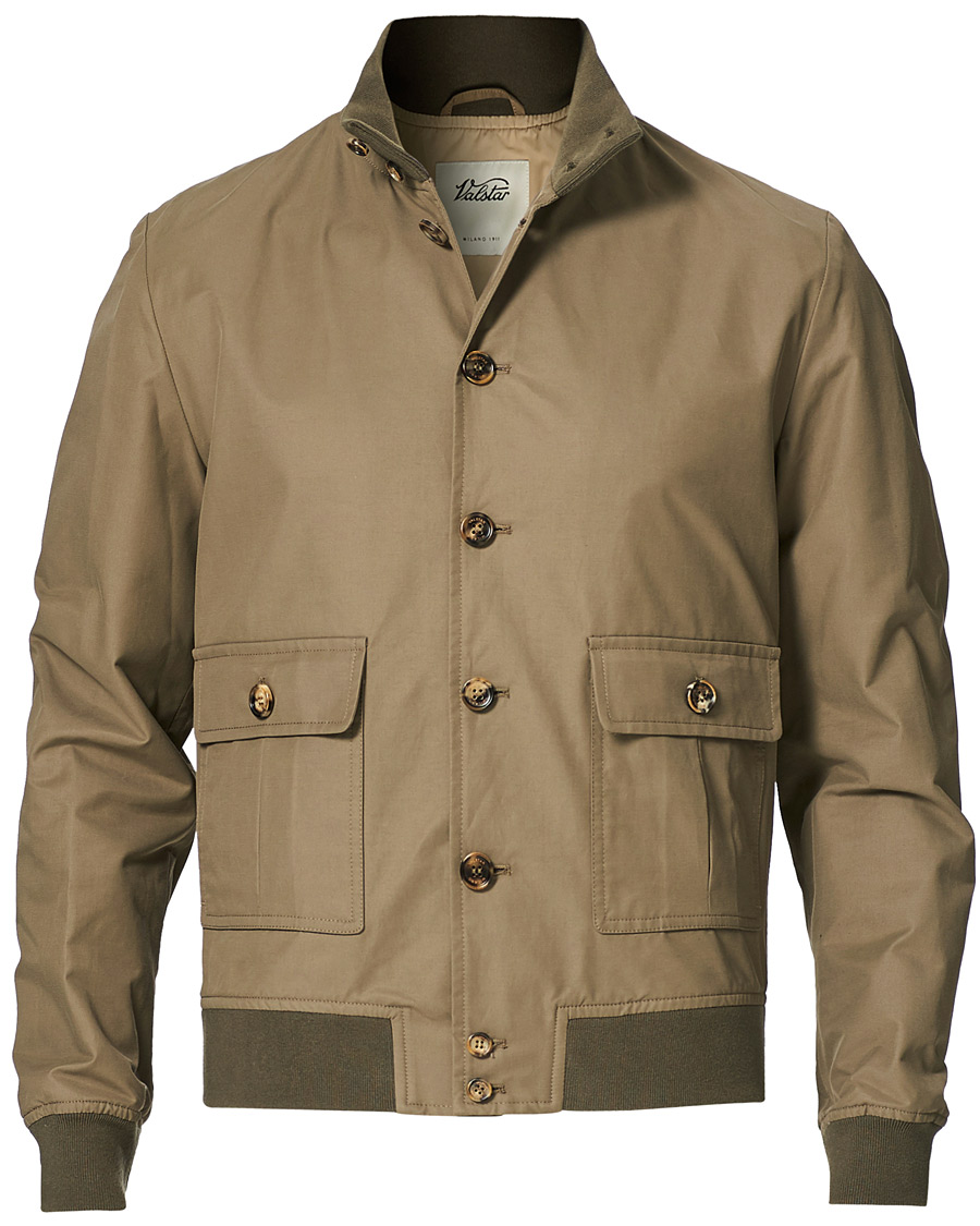 Homme | Manteaux Et Vestes | Valstar | Valstarino Water Repellent Cotton Jacket Olive