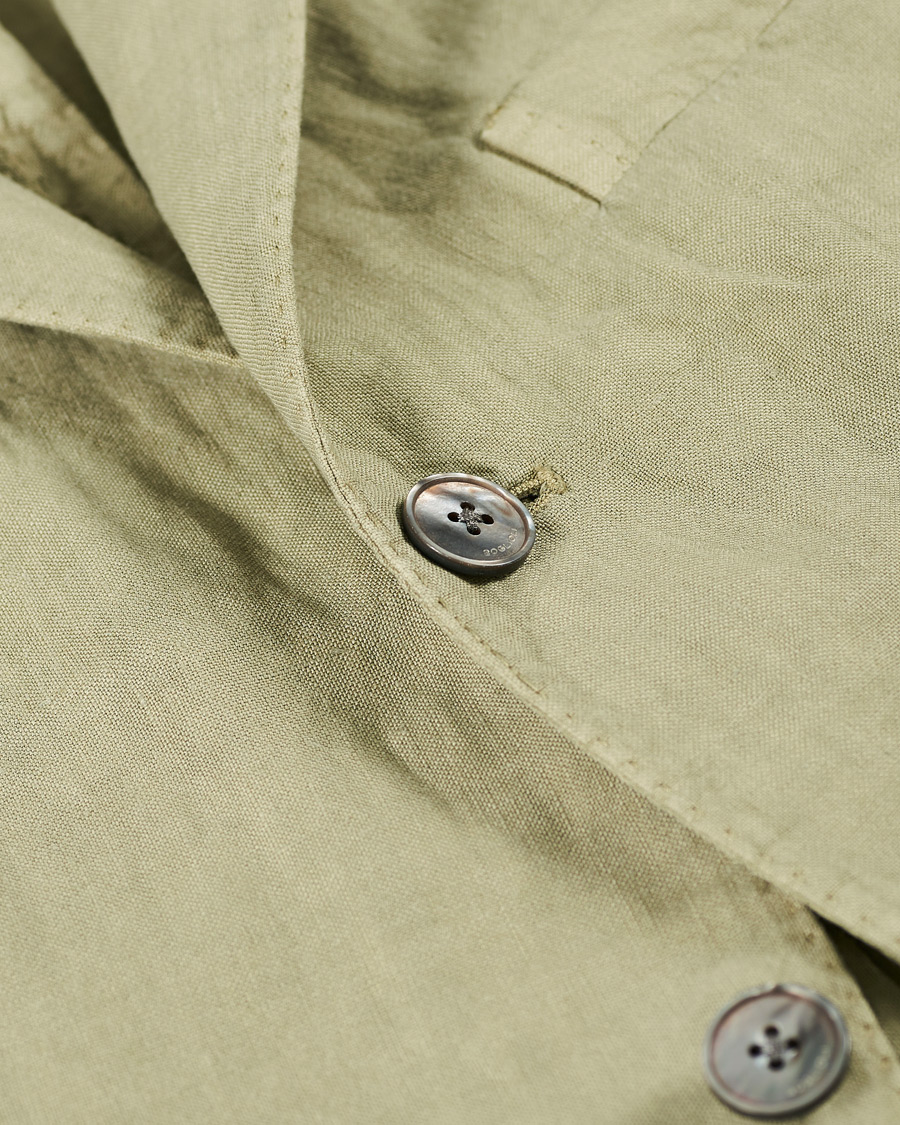 Homme | | Boglioli | K Jacket Patch Pocket Linen Suit Sage Green