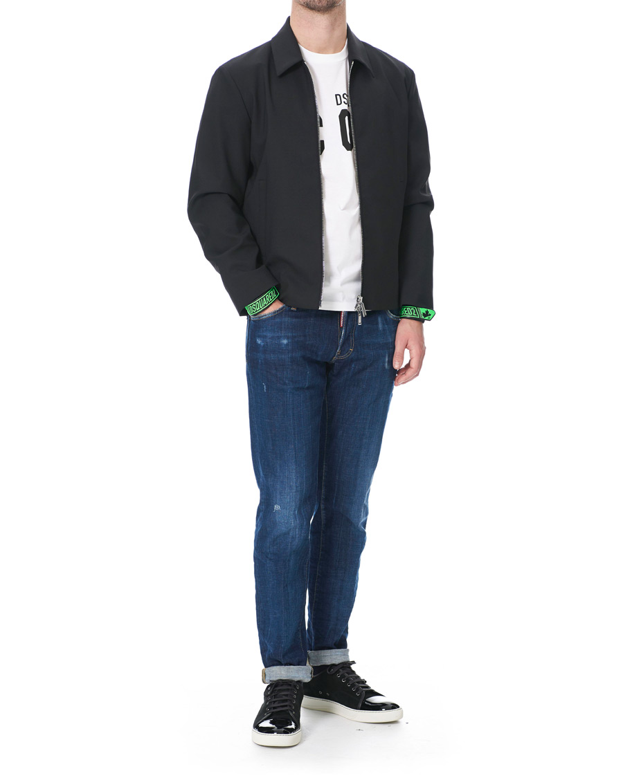 Heren | Jassen | Dsquared2 | Fluo Sign Bomber Jacket Black