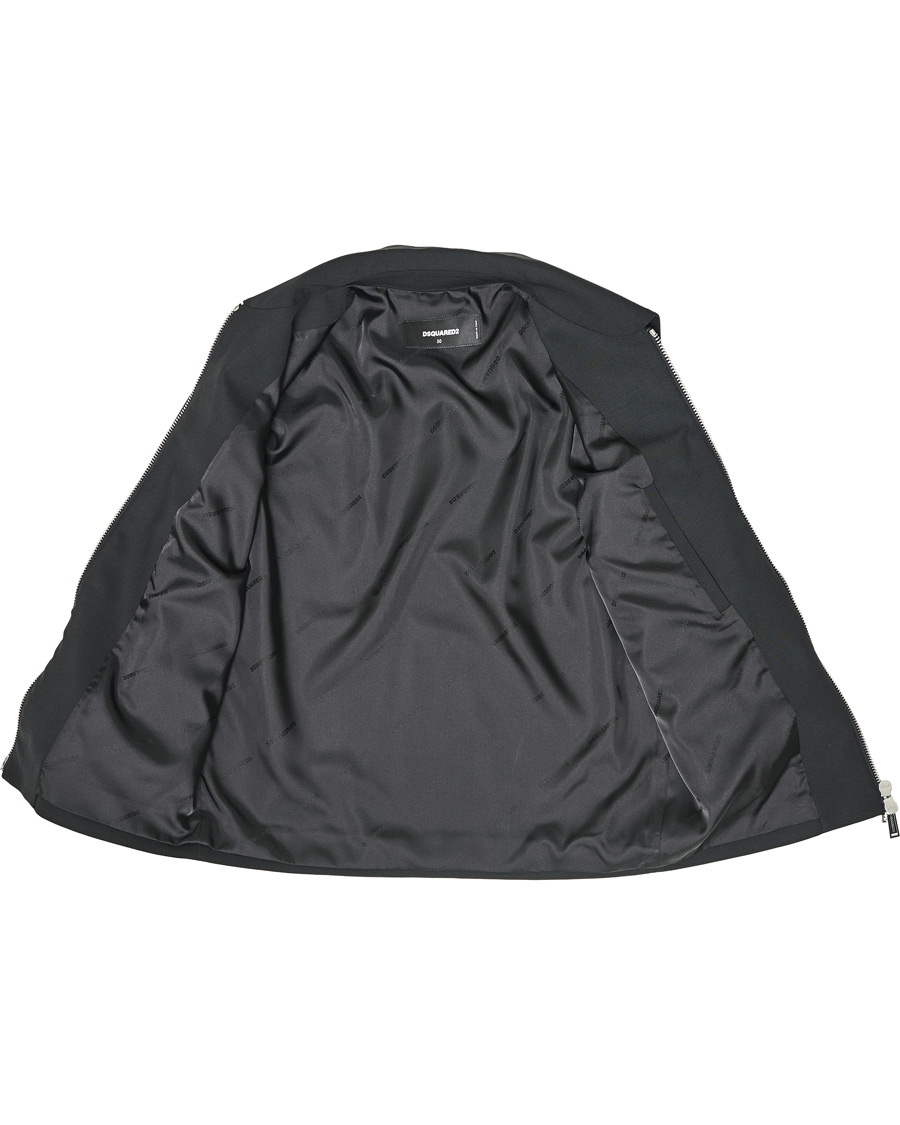 Heren | Jassen | Dsquared2 | Fluo Sign Bomber Jacket Black