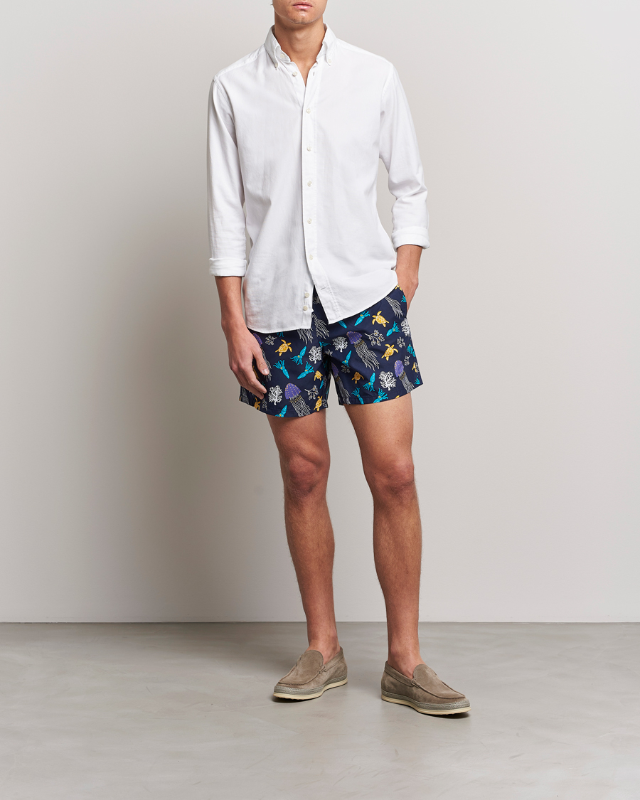 Homme | Maillots De Bain | Vilebrequin | Moorea Swim Shorts Navy Blue