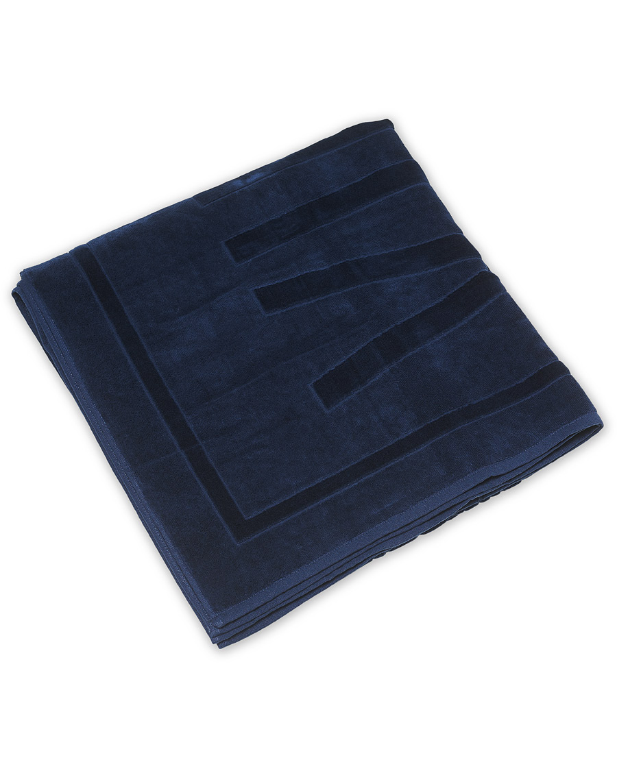 Homme | Vilebrequin Terry Cloth Beach Towel Bleu Marine | Vilebrequin | Terry Cloth Beach Towel Bleu Marine