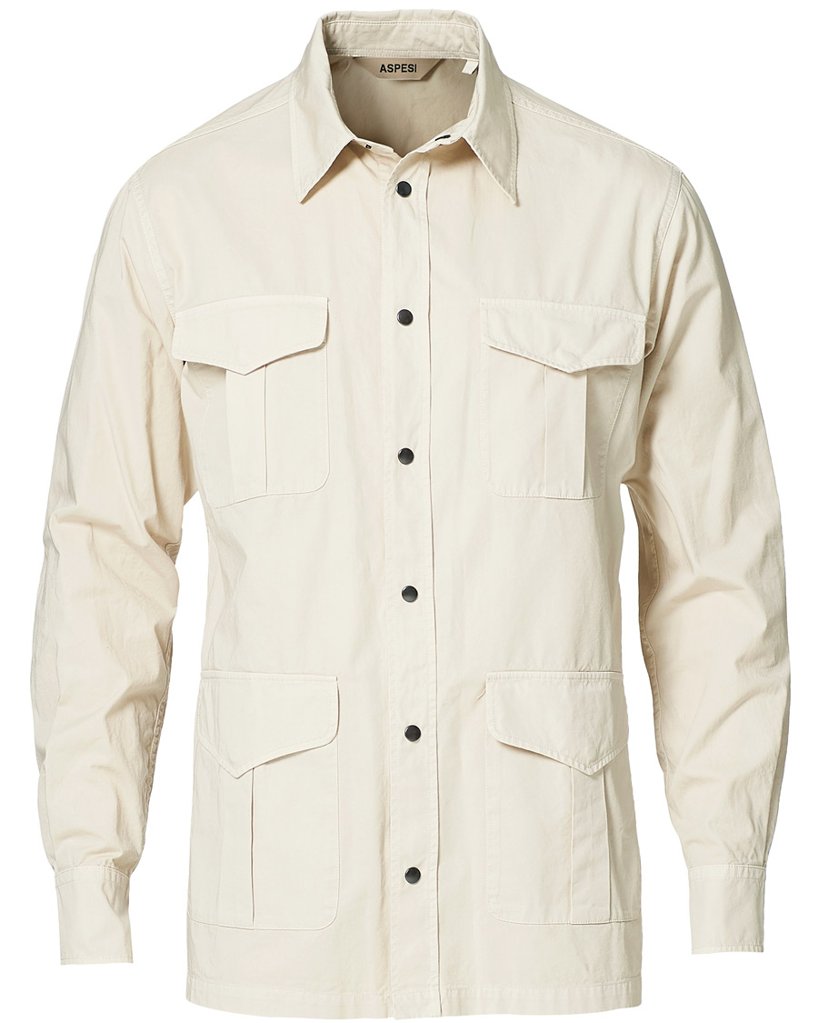 Homme | Chemises | Aspesi | Hercules Cotton Safari Shirt Sand