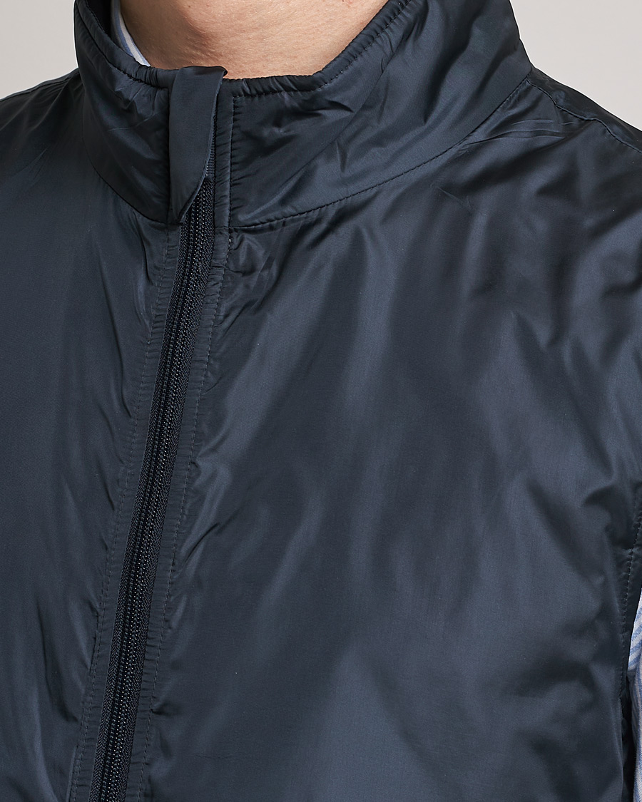 Homme | Gilets | Aspesi | Vernes Nylon Gilet Navy