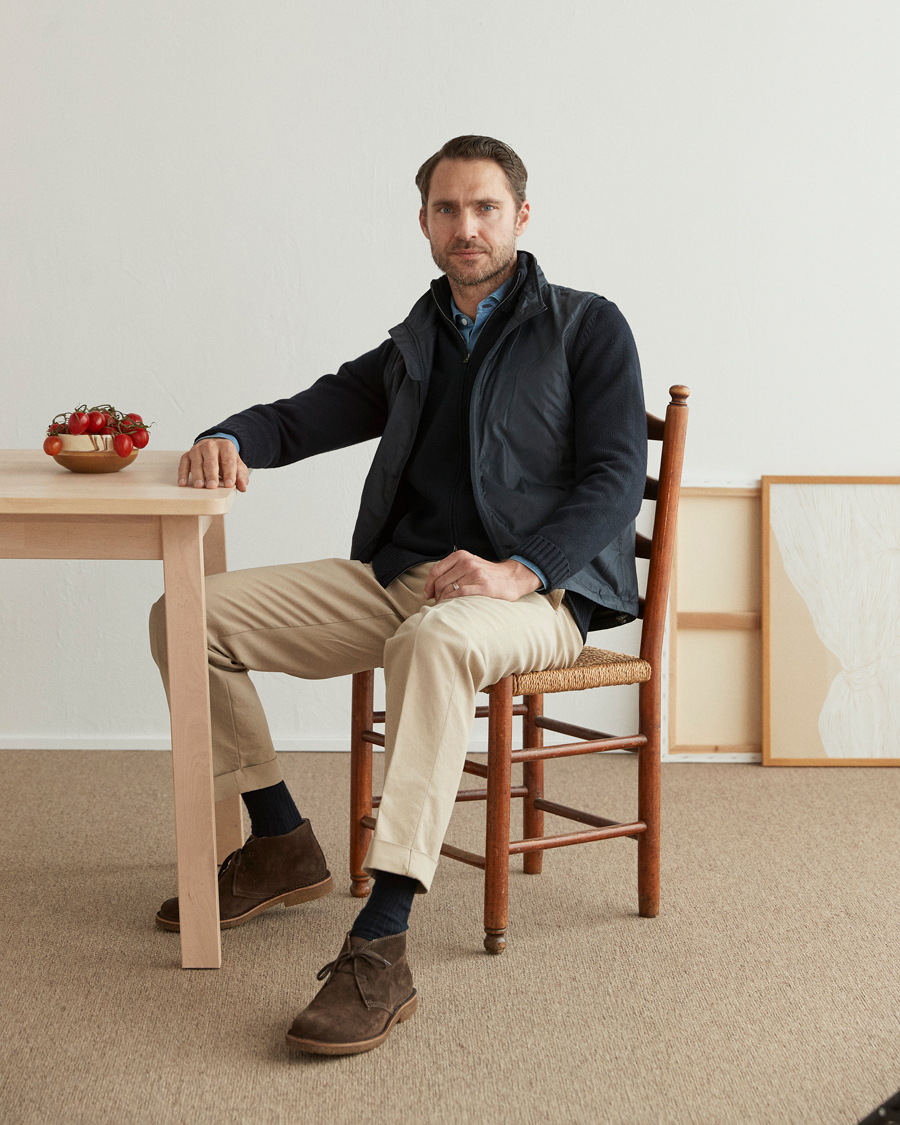 Homme | Gilets | Aspesi | Vernes Nylon Gilet Navy