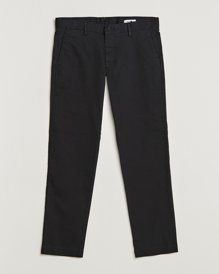 Heren | Broeken | NN07 | Theo Regular Fit Stretch Chinos Black