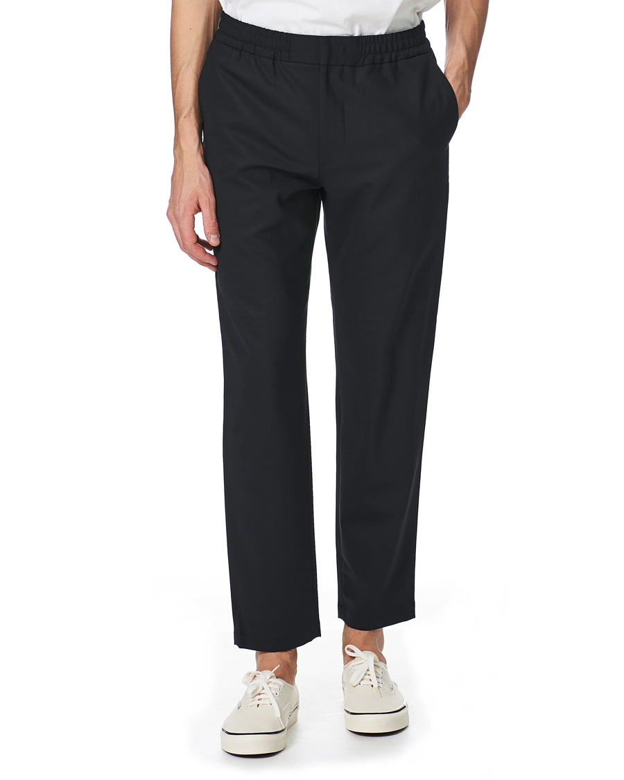 Homme | Pantalons | NN07 | Foss Drawstring Trousers Navy