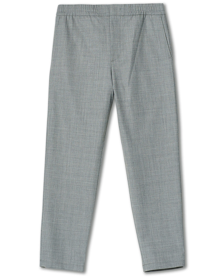 Homme | Pantalons | NN07 | Foss Drawstring Trousers Grey Melange