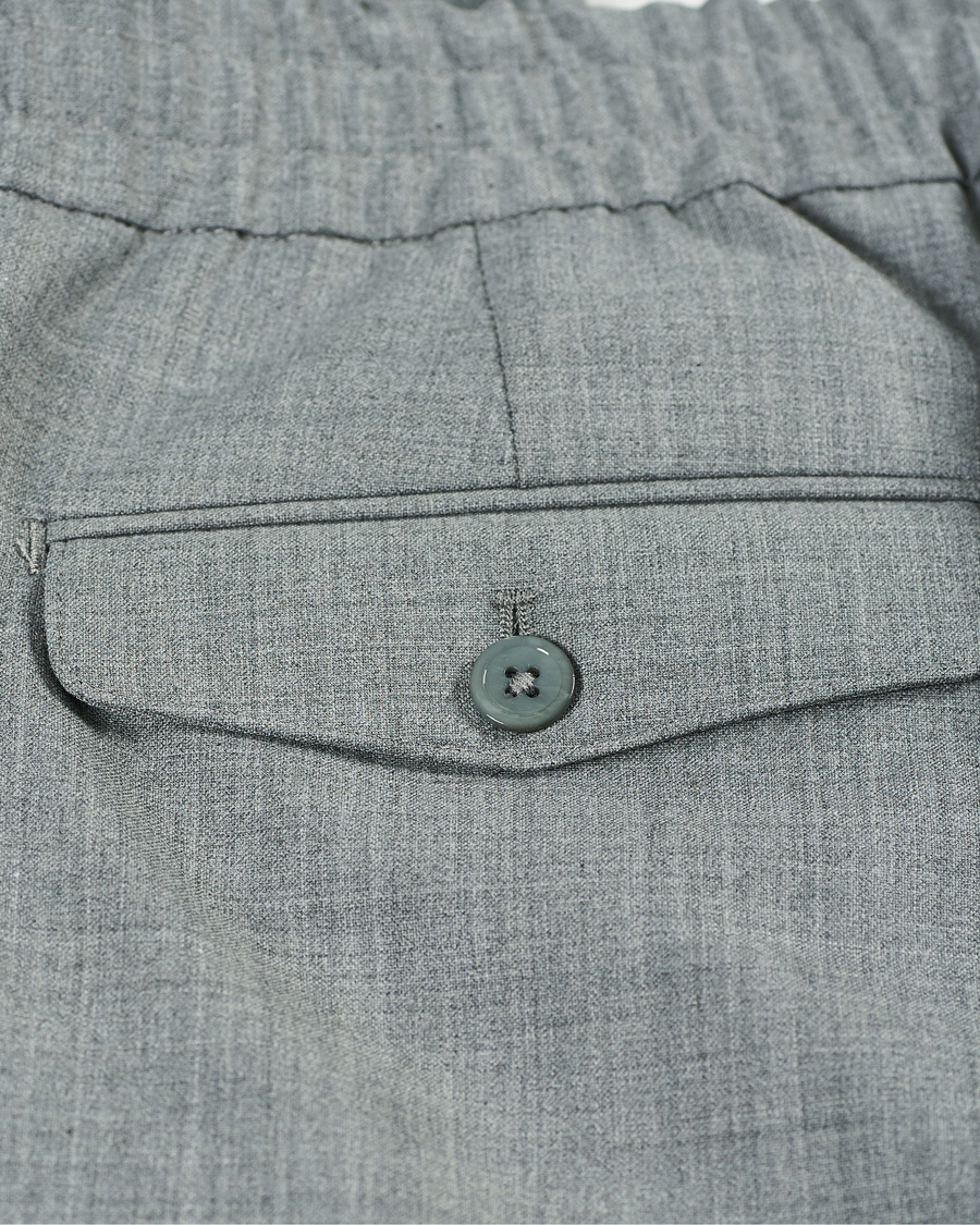 Homme | Pantalons | NN07 | Foss Drawstring Trousers Grey Melange