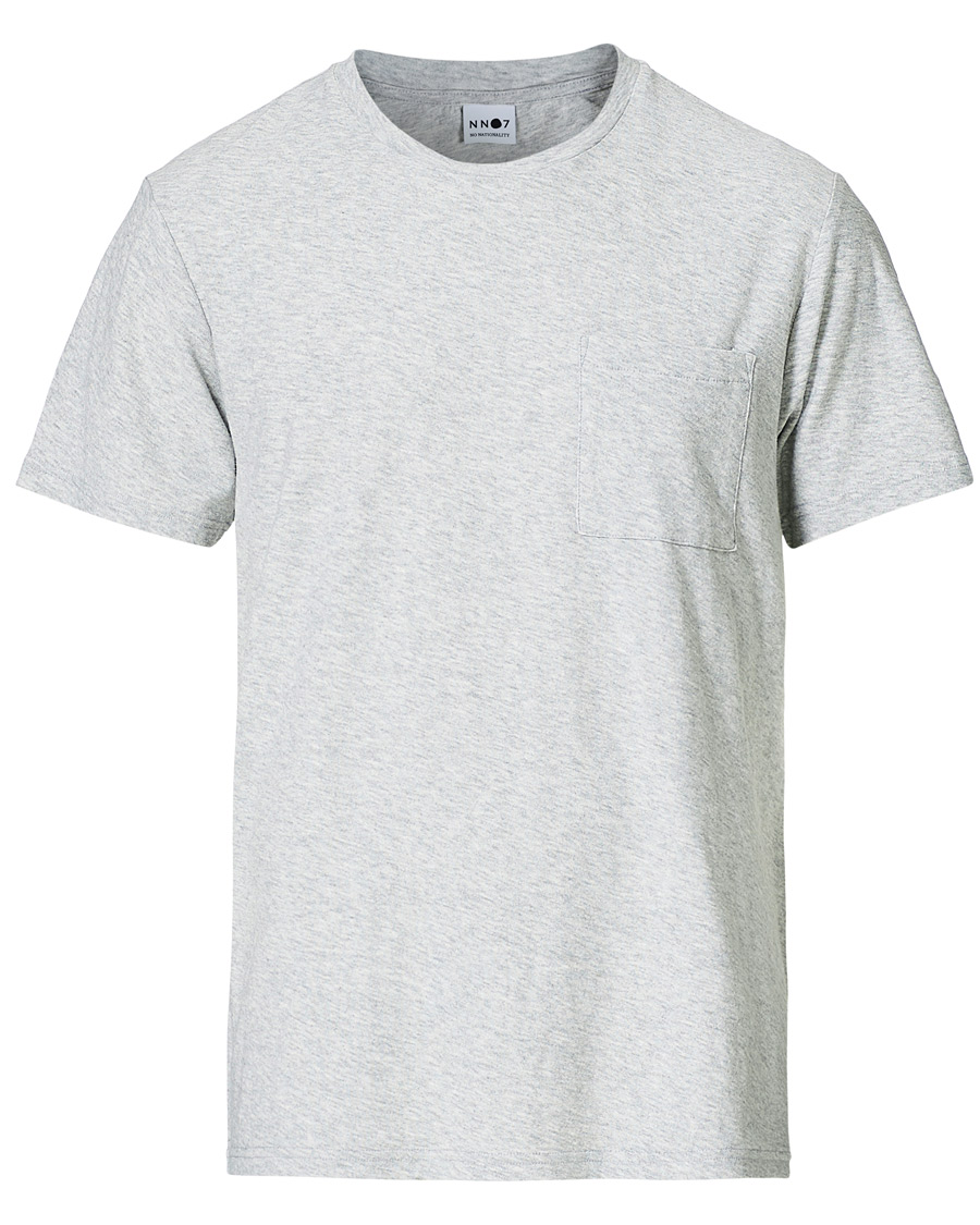 Homme | T-shirts | NN07 | Aspen Crew Neck Tee Light Grey Melange
