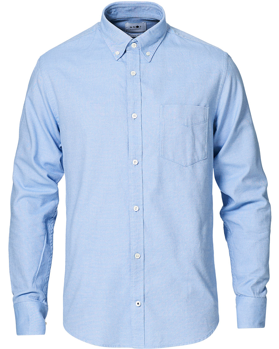 Homme | Chemises | NN07 | Levon Oxford/Cashmere Shirt Light Blue